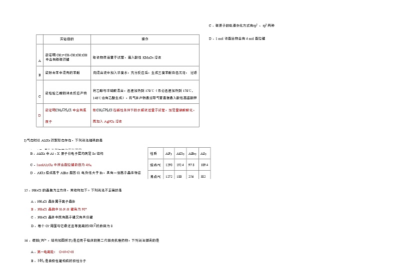 广东省东莞市东莞外国语学校2023-2024学年高二上学期11月期中考试化学试题含答案03