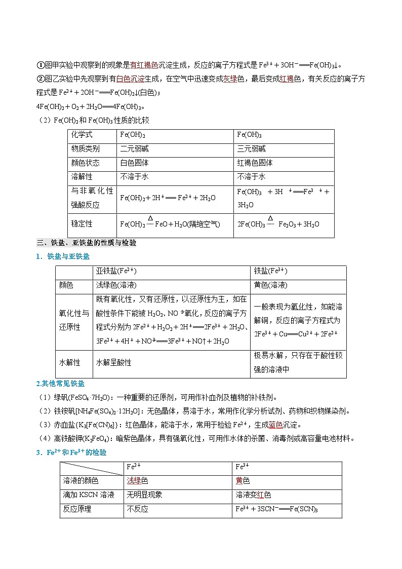 【寒假作业】（人教版2019）高中化学 高一寒假巩固提升训练 专题03 铁  金属材料-练习.zip03