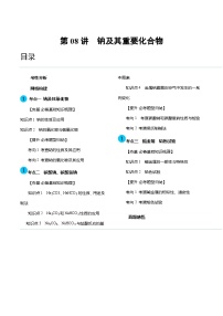 第08讲 钠及其重要化合物（讲义）-备战2024年高考化学一轮复习精品课件+讲义+练习（新教材新高考）