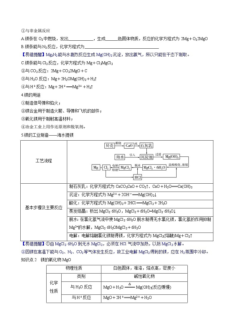 第09讲 镁、铝及其重要化合物（讲义）-备战2024年高考化学一轮复习精品课件+讲义+练习（新教材新高考）03