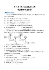 第09讲 镁、铝及其重要化合物（练习）-备战2024年高考化学一轮复习精品课件+讲义+练习（新教材新高考）