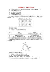 新教材2024高考化学二轮专题复习专题4元素及其化合物课时作业