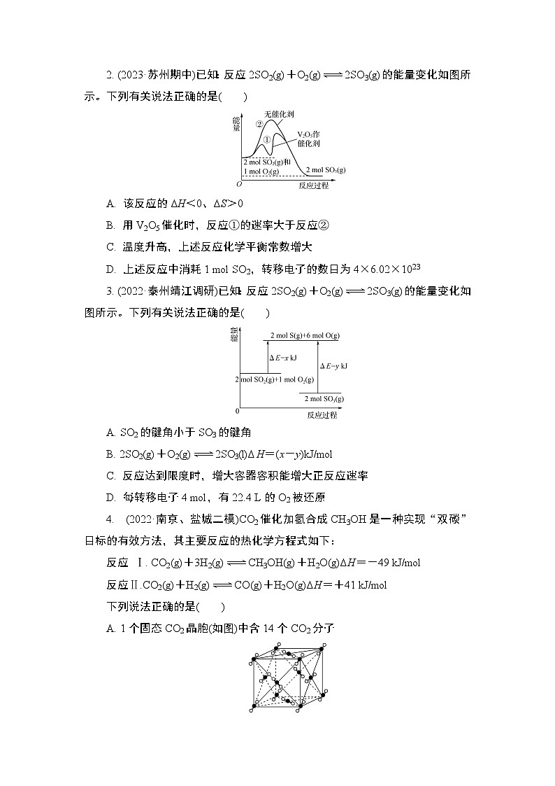 微主题热练6　反应热　盖斯定律（含解析）-2024年高考化学二轮复习02