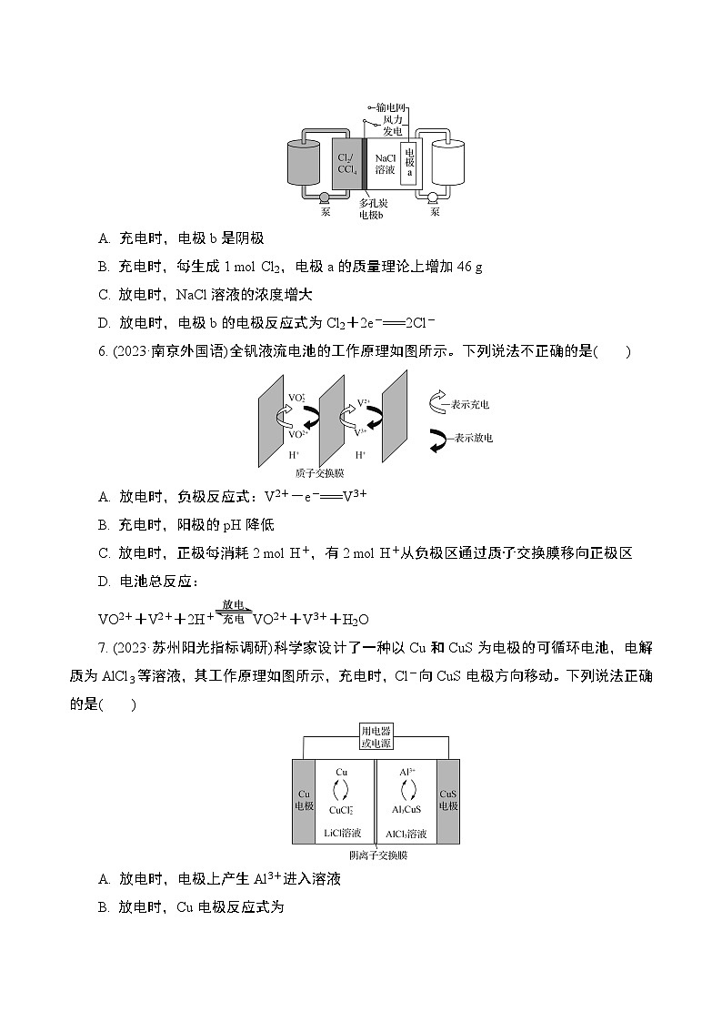 微主题热练8　 可逆电池　金属的腐蚀与防护（含解析）-2024年高考化学二轮复习03