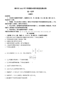 2024郴州高一上学期期末试题化学含答案