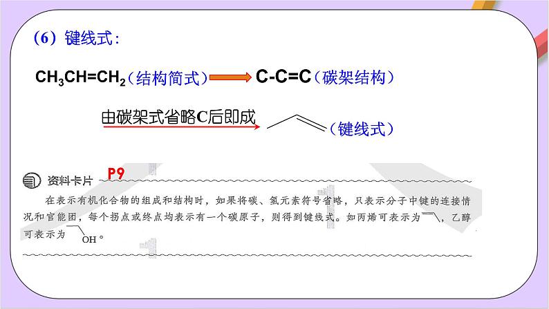 人教版高中化学选修三1.1.2 《有机物结构的表示方法和不饱和度》课件05