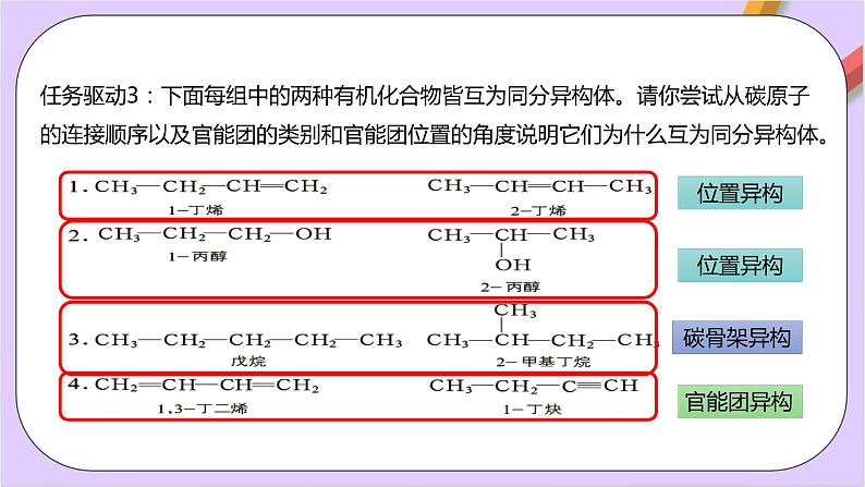 人教版高中化学选修三1.1.3 《 有机化合物的同分异构现象》课件06