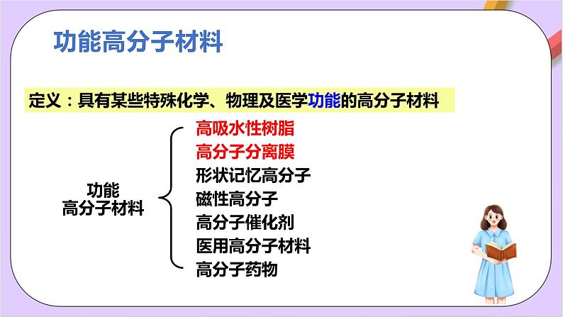 人教版高中化学选修三5.2.2  《高分子材料》 课件02