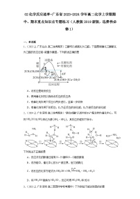 02化学反应速率-广东省2023-2024学年高二化学上学期期中、期末重点知识点专题练习（人教版2019）