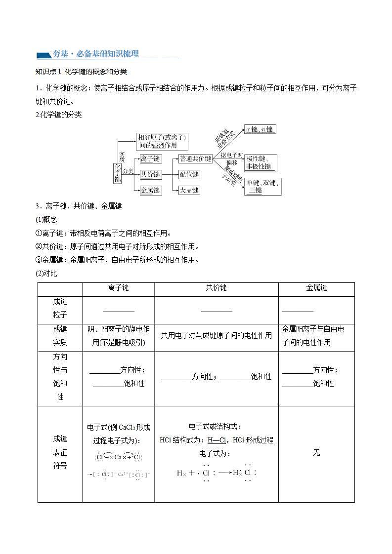 新高考化学复习讲义+练习+练习 第18讲 化学键（讲义）（原卷版+解析）03