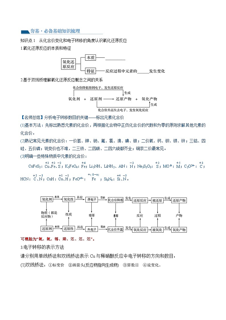 新高考化学复习讲义+练习 第07讲 氧化还原反应（讲义+练习）（原卷版+解析）03