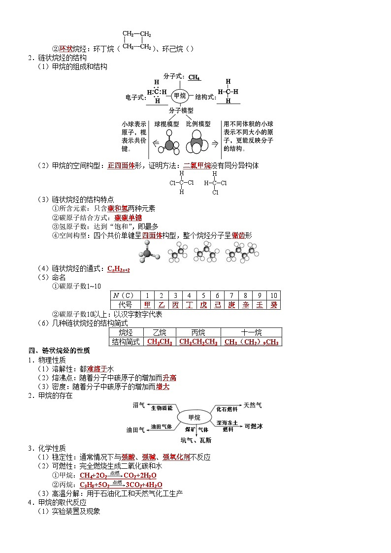高三化学复习知识清单（通用版） 知识清单22  必修有机化学03