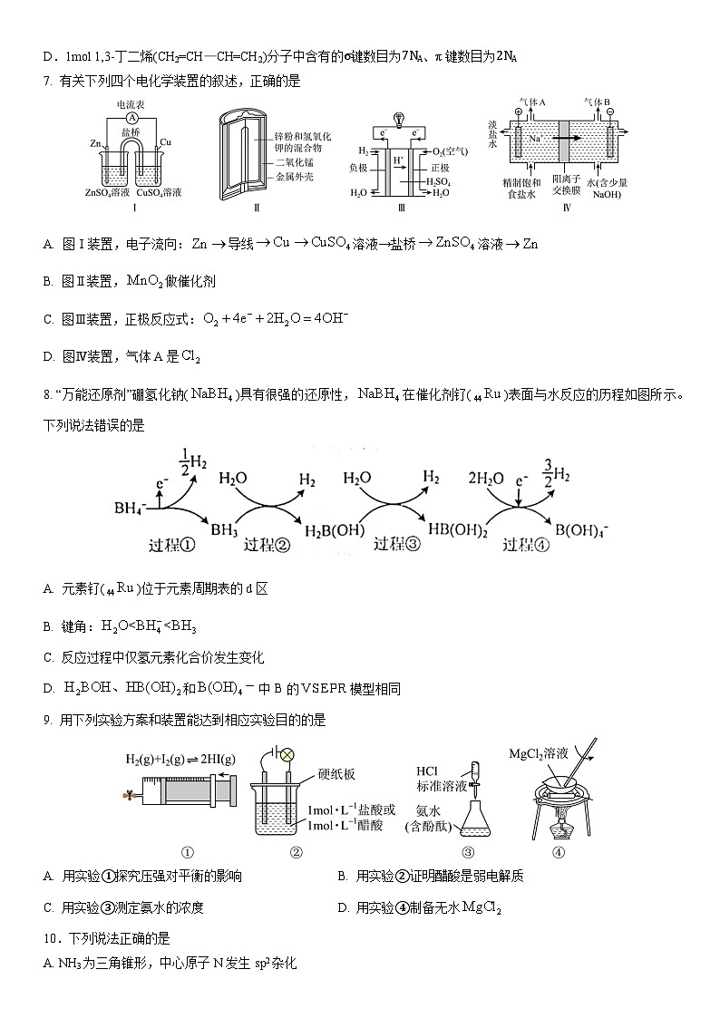 2024衡阳八中高二上学期期末考试化学含答案02