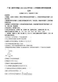 广西三新学术联盟 2023-2024学年高二上学期期末教学质量检测化学试题（含答案）