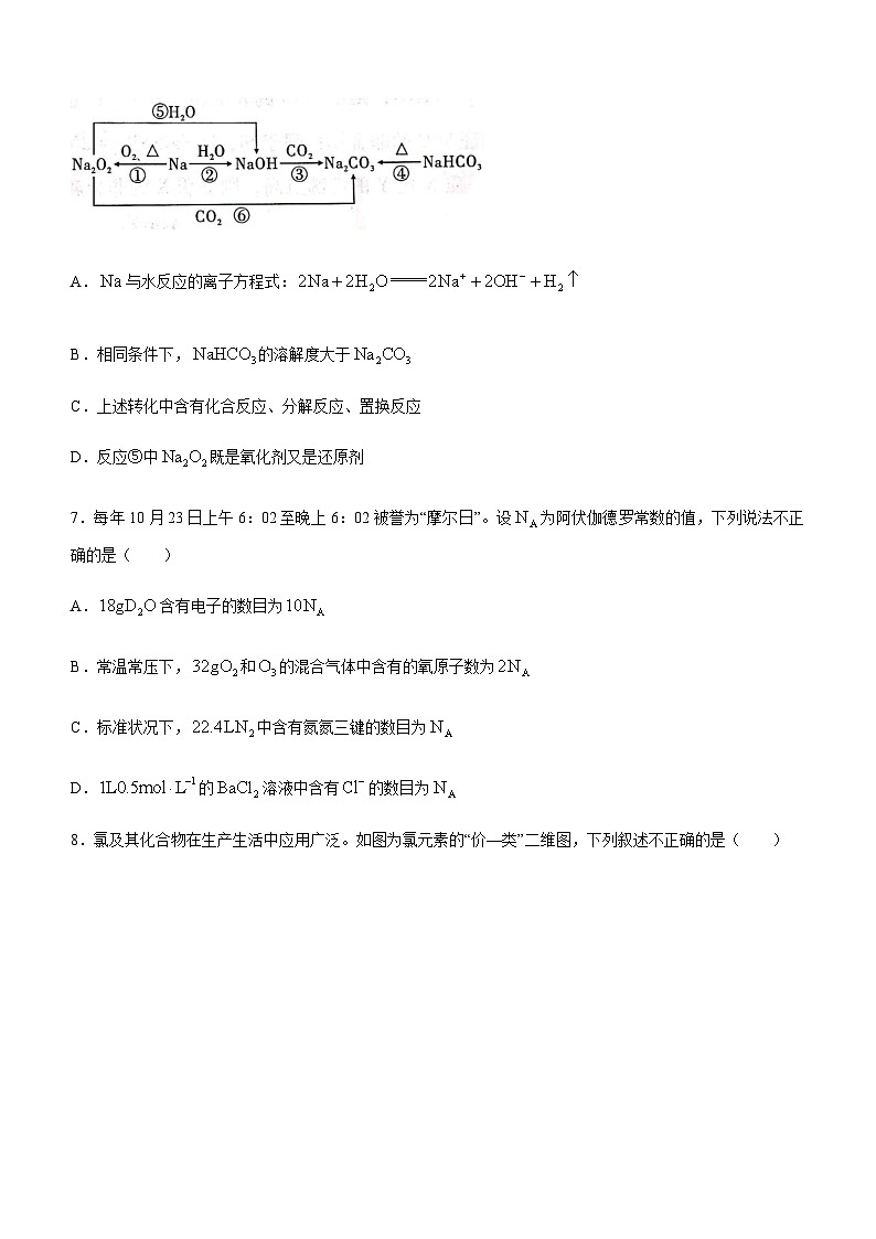 云南省保山市、文山州2023-2024学年高一上学期1月期末质量监测化学试题（含答案）03