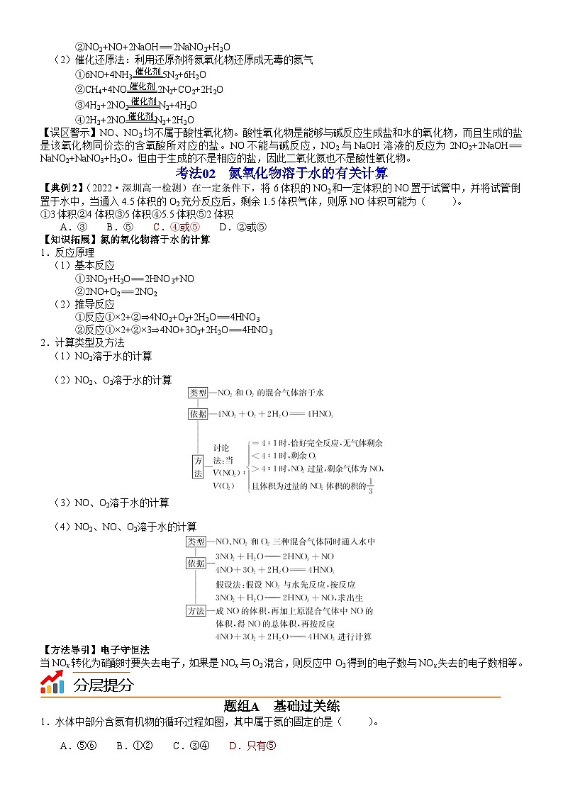 人教版2019 高中化学 必修2 同步讲义第04讲氮气与氮的固定　一氧化氮和二氧化氮03