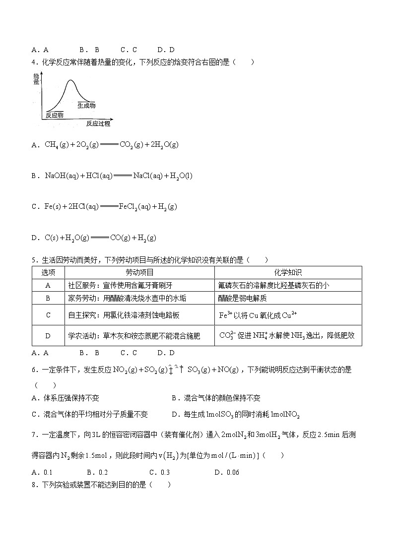 广东省大湾区2023-2024学年高二上学期期末普通高中联合考试化学试题(无答案) (1)第2页