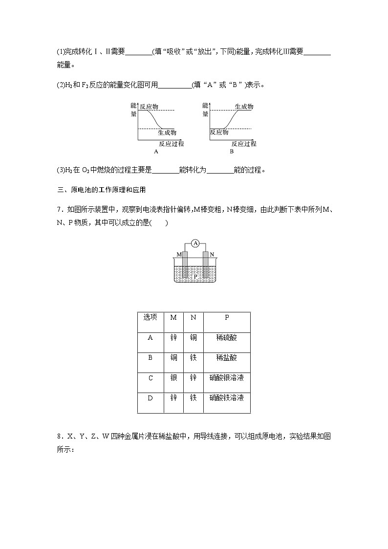 第六章　化学反应与能量   阶段重点突破练(三) （含答案）—2024春高中化学人教版必修二第3页