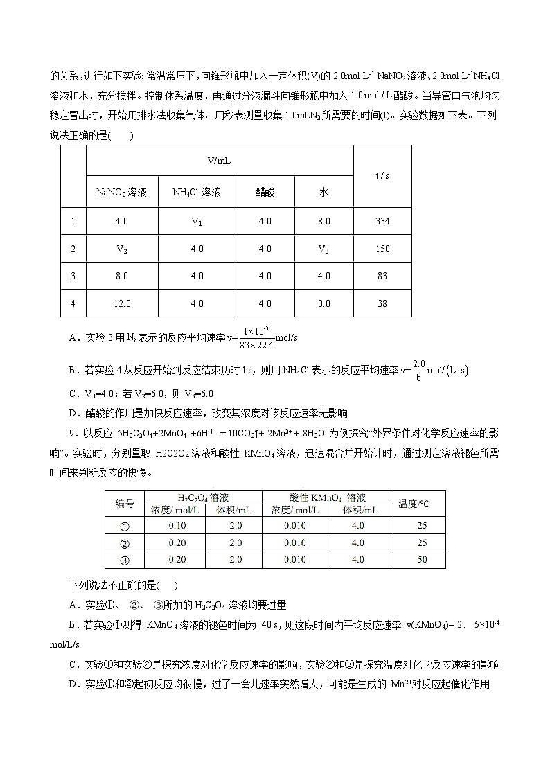 考点21  化学反应速率（核心考点精讲精练）-备战高考化学一轮复习（全国通用）03