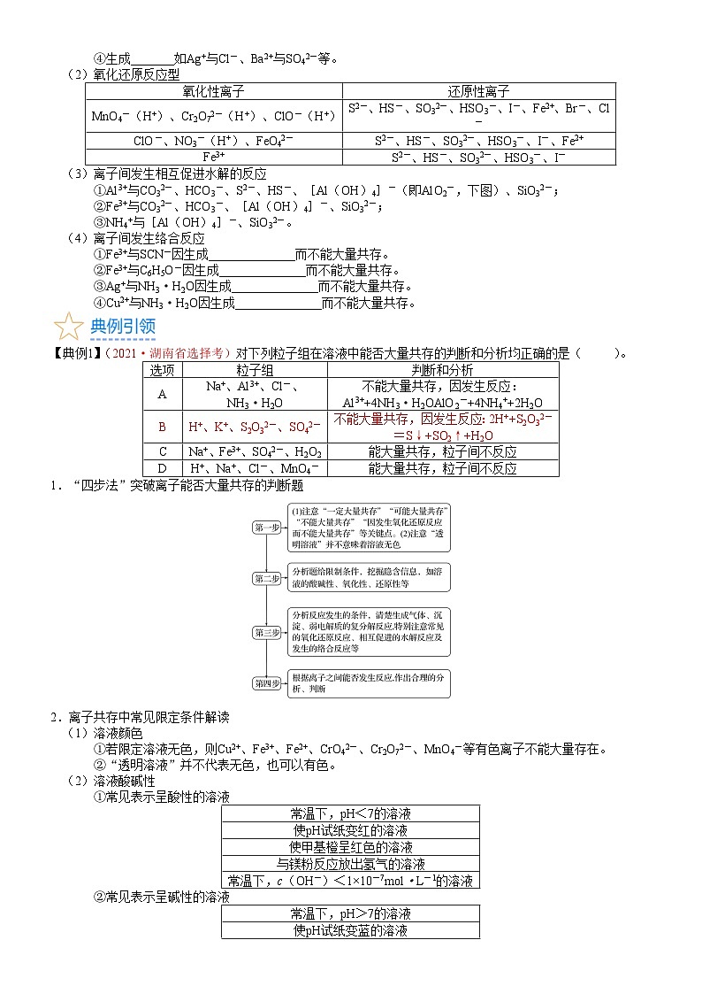 考点03 离子共存、离子的检验与推断（核心考点精讲精练）-备战高考化学一轮复习（新高考专用）02