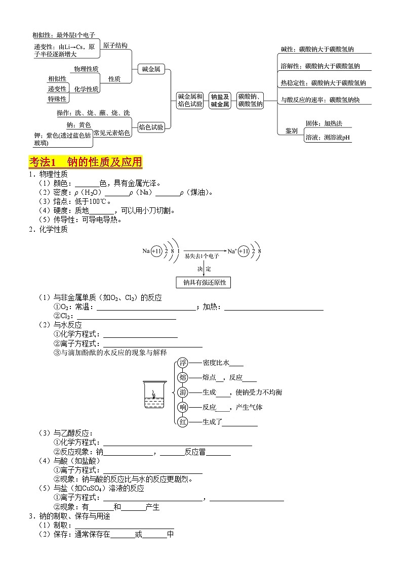 考点09 钠及其重要化合物（核心考点精讲精练）-备战高考化学一轮复习（新高考专用）02