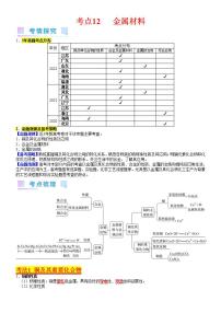 考点12  金属材料（核心考点精讲精练）-备战高考化学一轮复习（新高考专用）