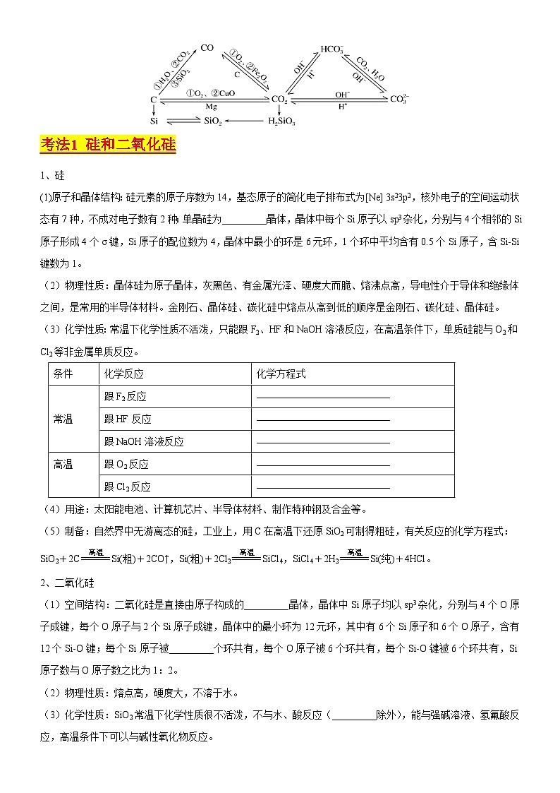 考点13 硅及其化合物（核心考点精讲精练）-备战高考化学一轮复习（新高考专用）02