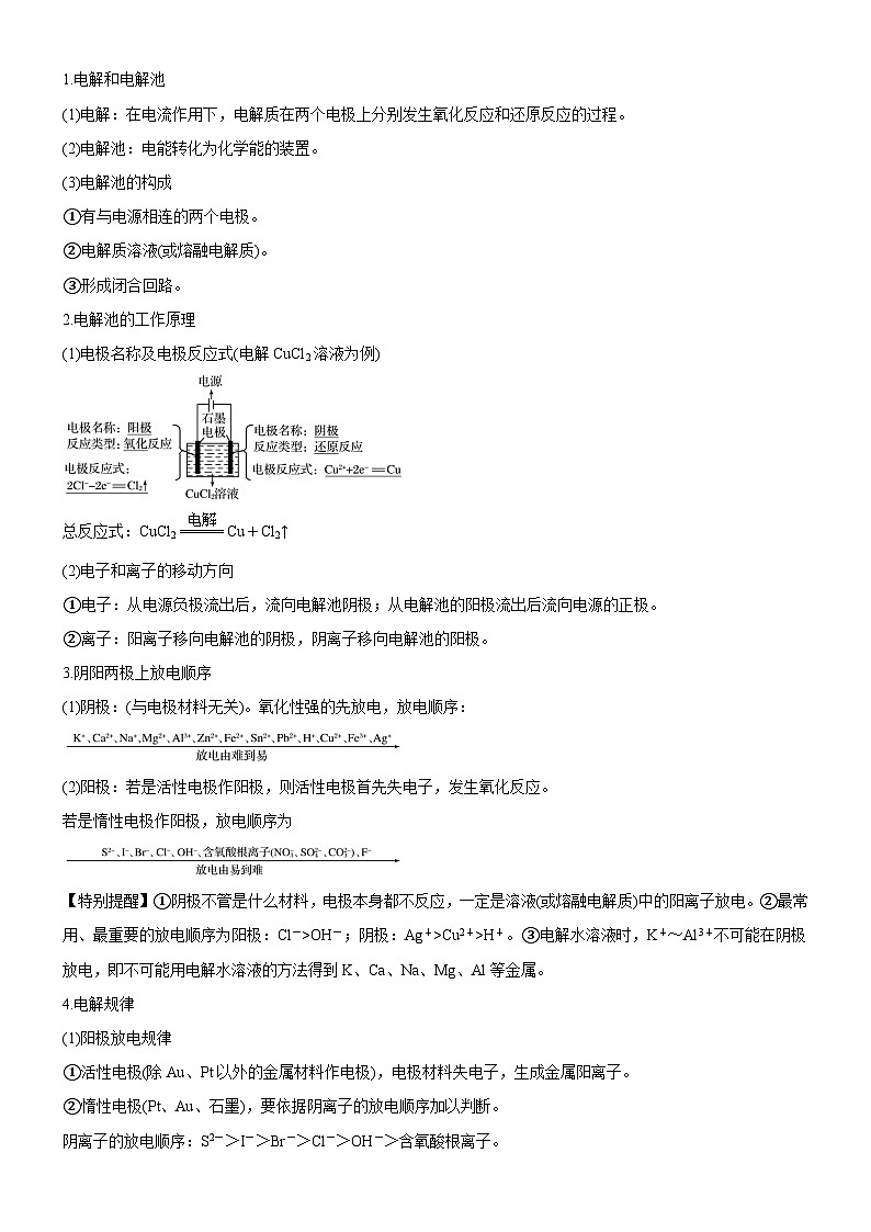 考点3  电解池   金属的腐蚀与防护（核心考点精讲精练）-备战高考化学一轮复习（新高考专用）02