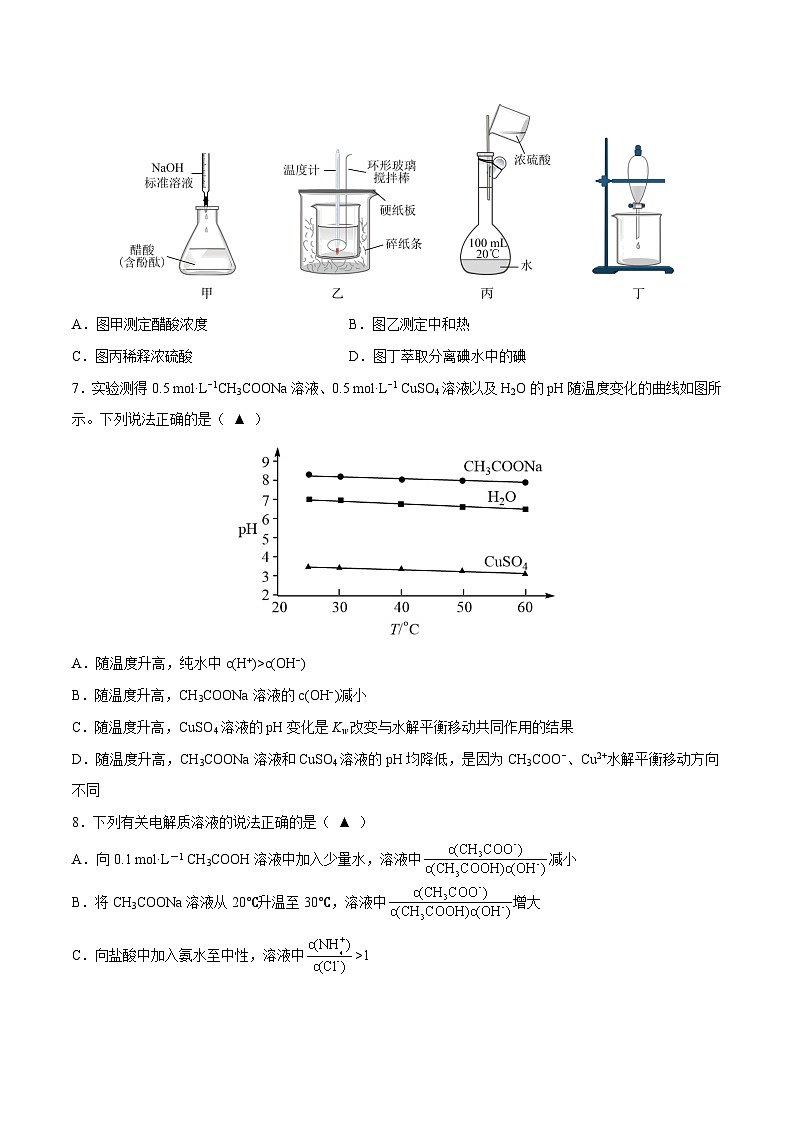 第3章 水溶液中的离子反应与平衡单元测试（原卷版）第2页