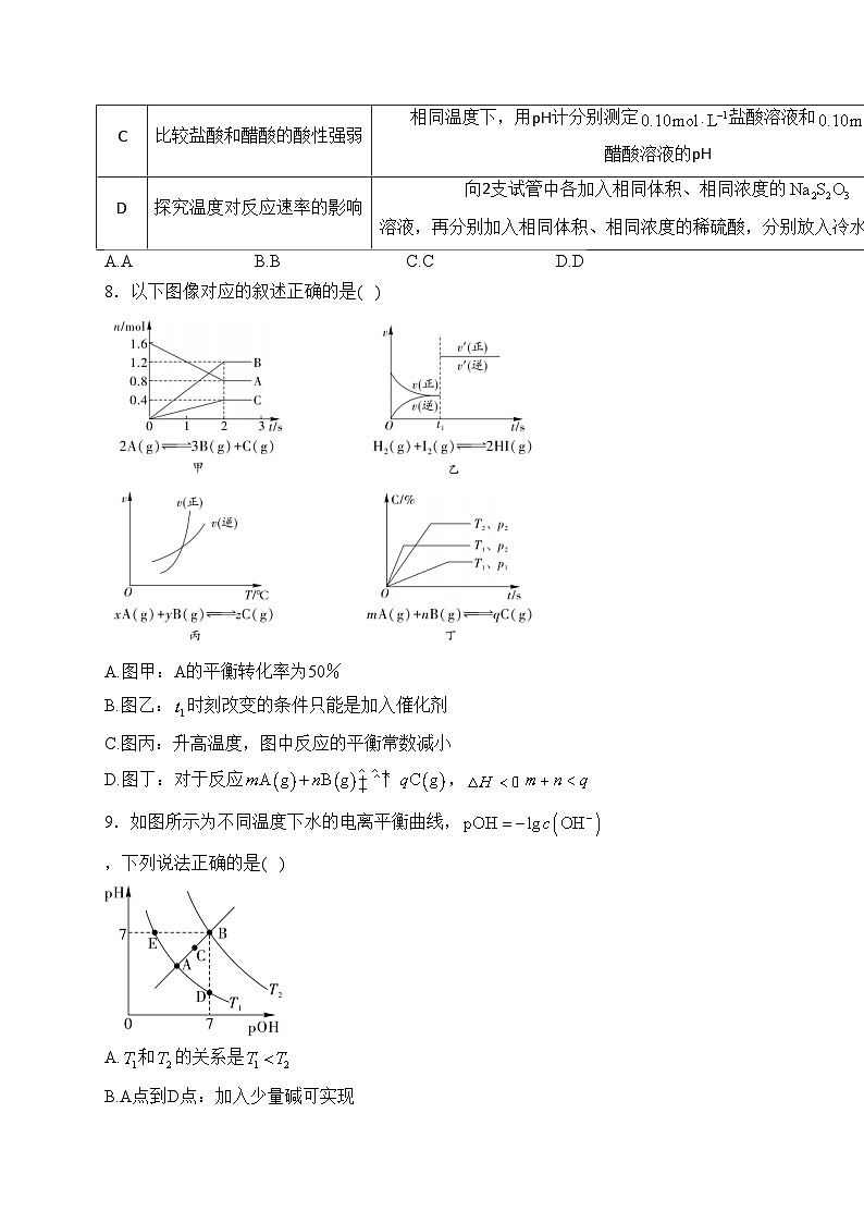 盘锦市高级中学2023-2024学年高二上学期12月阶段考试化学试卷(含答案)第3页