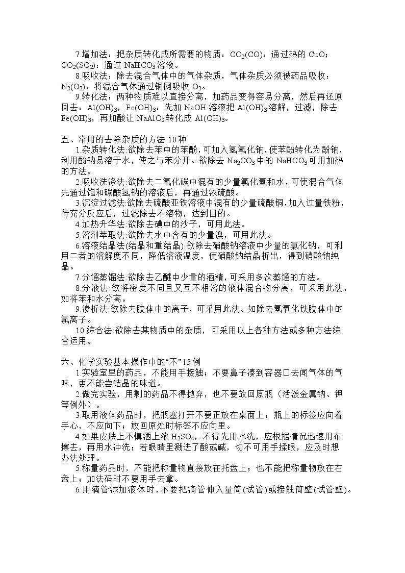 高中复习资料：化学实验答题技巧第2页