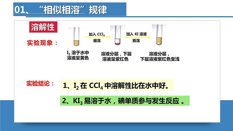 2.3.5分子结构与物质的性质（第5课时 溶解度  手性）（课件精讲）-【名课堂精选】2022-2023学年高二化学同步课件精讲及习题精练（人教版2019选择性必修2）第7页