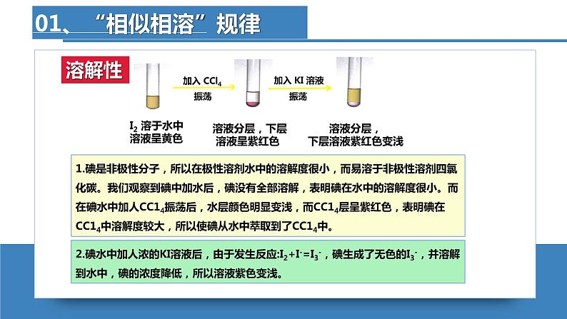 2.3.5分子结构与物质的性质（第5课时 溶解度  手性）（课件精讲）-【名课堂精选】2022-2023学年高二化学同步课件精讲及习题精练（人教版2019选择性必修2）第8页