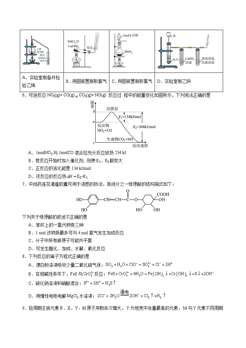 黄金卷01（全国卷新教材）-【赢在高考·黄金8卷】备战2024年高考化学模拟卷（全国卷专用）02