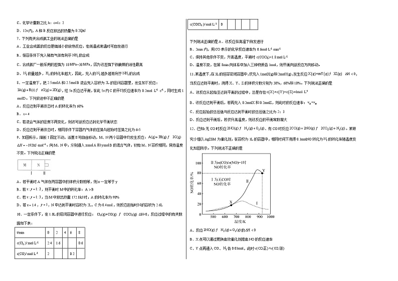第二章第四节化学反应的调控同步练习第2页