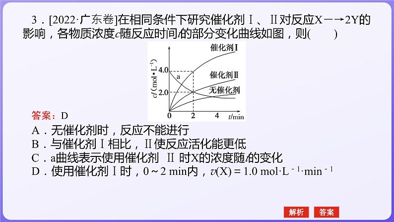 2024届高三化学二轮复习  专题八　化学反应速率和化学平衡  课件06