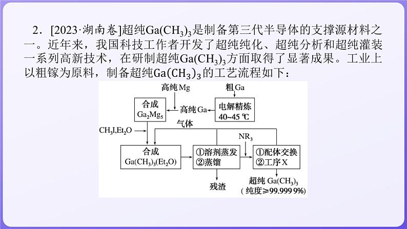 2024届高三化学二轮复习  专题十一　化学工艺流程  课件06