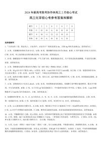 160，湖北省新高考协作体2023-2024学年高三下学期2月收心考试化学试题(1)