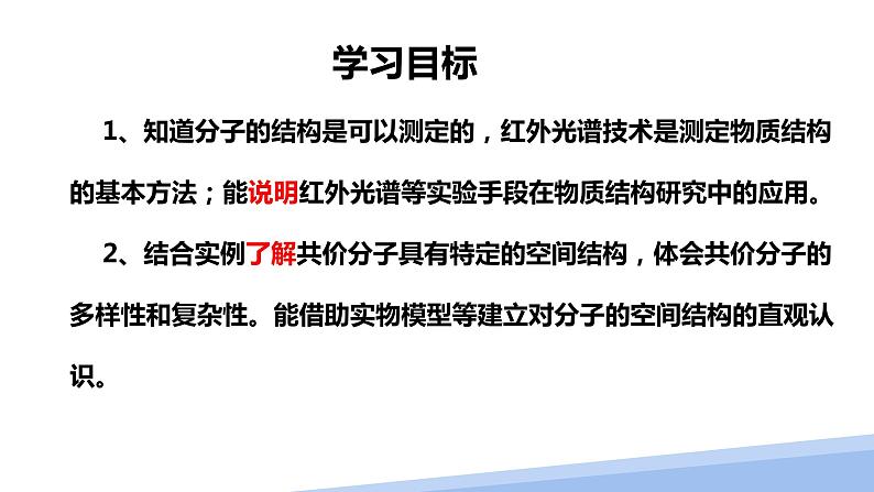 第二章第二节分子的空间结构第一课时 2024年高二选择性必修2《物质结构与性质》精品课件第2页