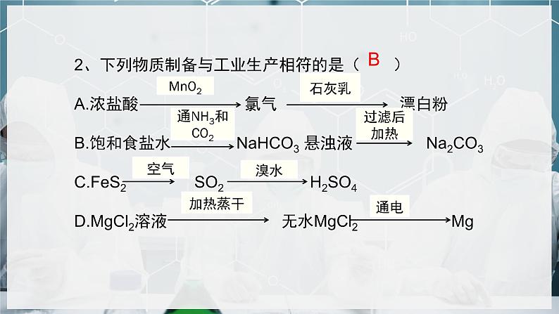 【沪科版】化学必修二  6.3.2 硫酸工业中的三废处理（课件+同步练习）04