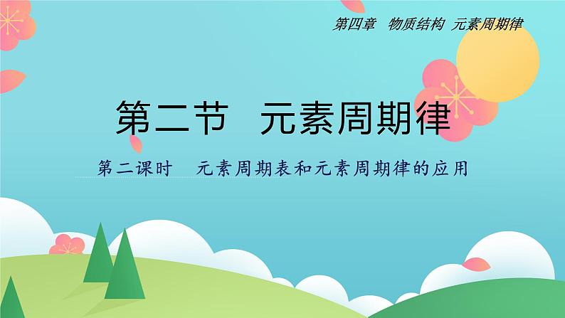 4.2.2 元素周期表和元素周期律的应用（精讲课件）-高一化学同步学习高效学讲练（人教版必修第一册）01