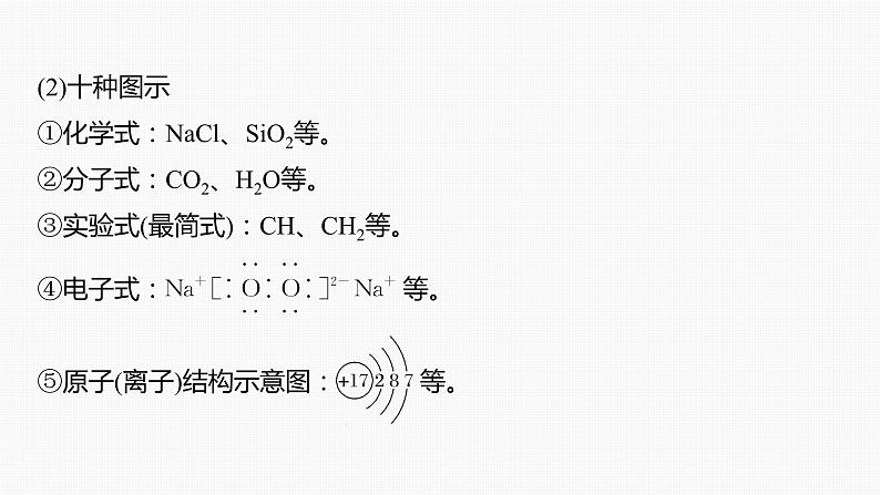 专题一　选择题专攻　1.化学用语的规范使用 2024年高考化学二轮复习课件+讲义04