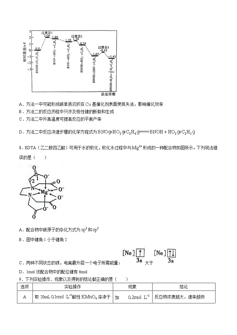 重庆市南开中学校2023-2024学年高三下学期2月月考化学试题第3页