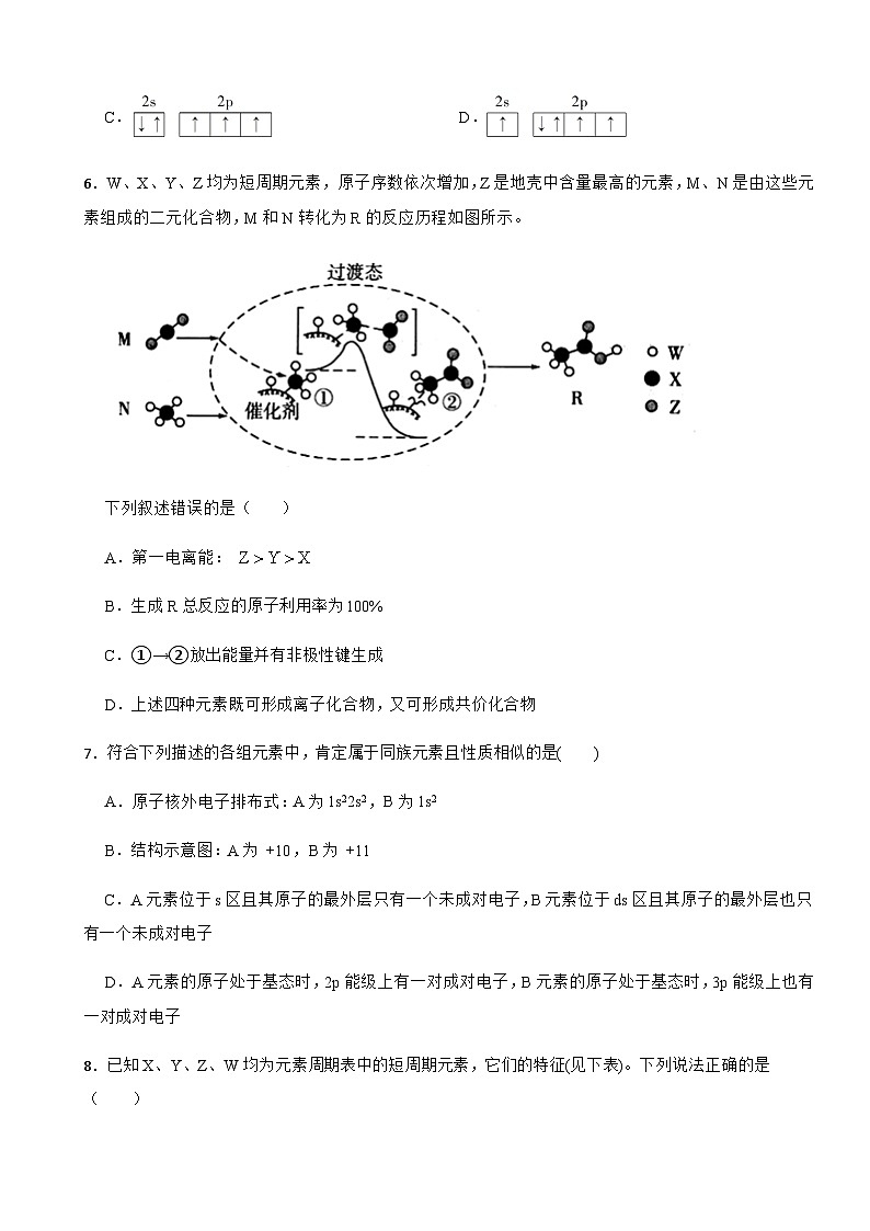1.1原子结构 同步练习 2023-2024学年高二下学期化学人教版（2019）选择性必修2第2页