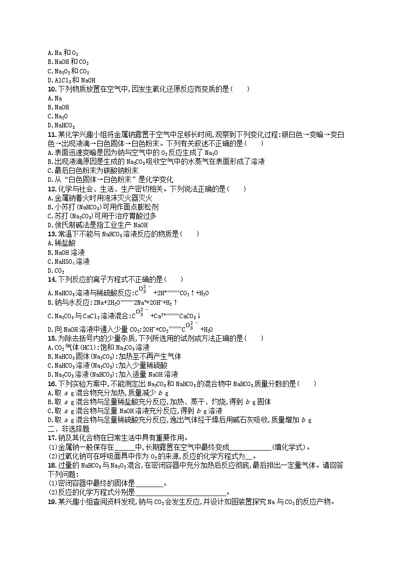 2024高考化学基础知识综合复习优化集训试题2钠及其化合物第2页