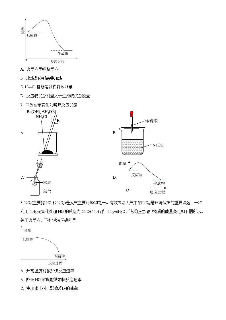 江苏省连云港市赣榆智贤中学高一3月阶段检测化学试题（原卷版）第2页