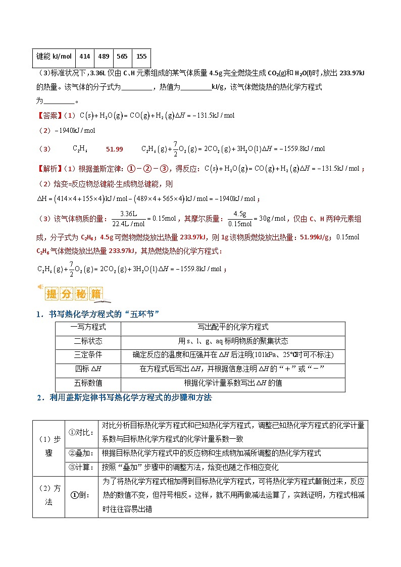 题型18 化学反应原理综合-2024年高考化学二轮热点题型归纳与变式演练（新高考通用）02