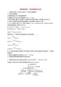 适用于新高考新教材广西专版2024届高考化学一轮总复习第三章金属及其化合物课时规范练8钠及其重要化合物