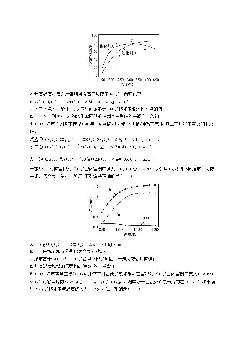 适用于新高考新教材广西专版2024届高考化学一轮总复习热点专项练11化学平衡图像及分析第2页