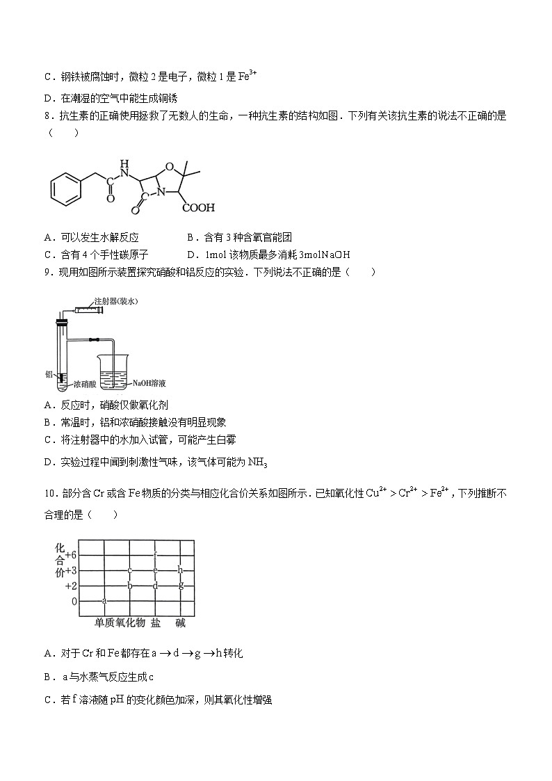 2024深圳宝安区高三上学期期末考试化学含解析第3页